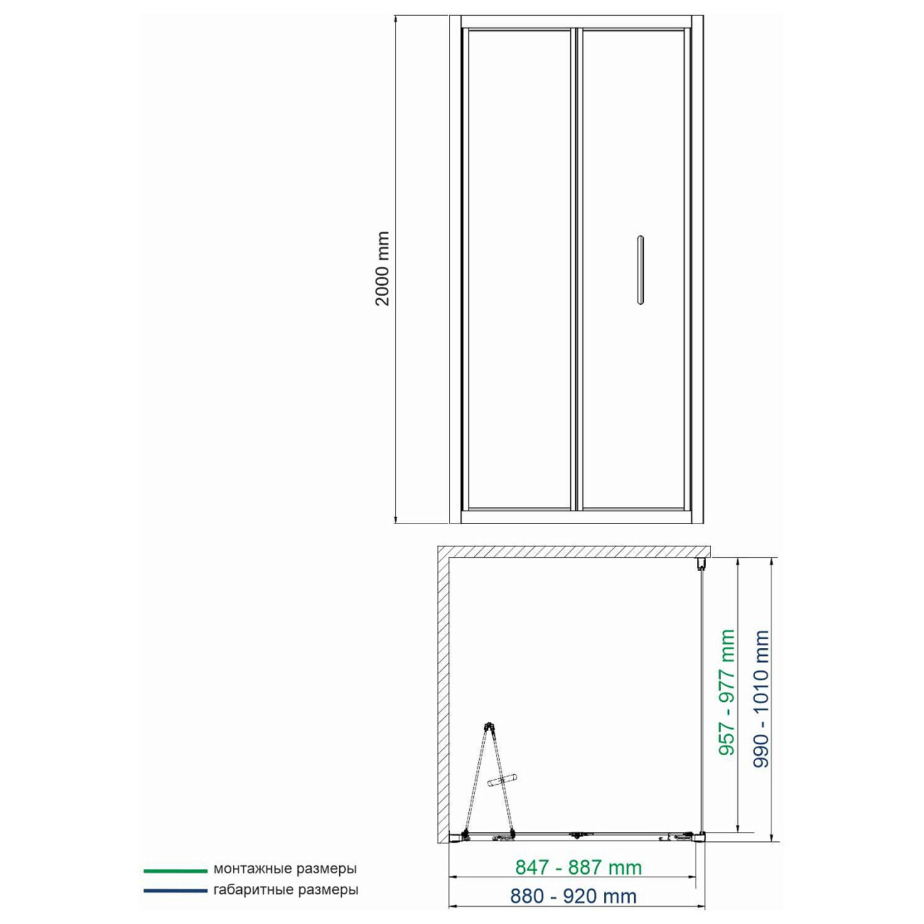 Душевой уголок прямоугольный 90х100 см хром Wasserkraft Weser 78F18 - изображение 18