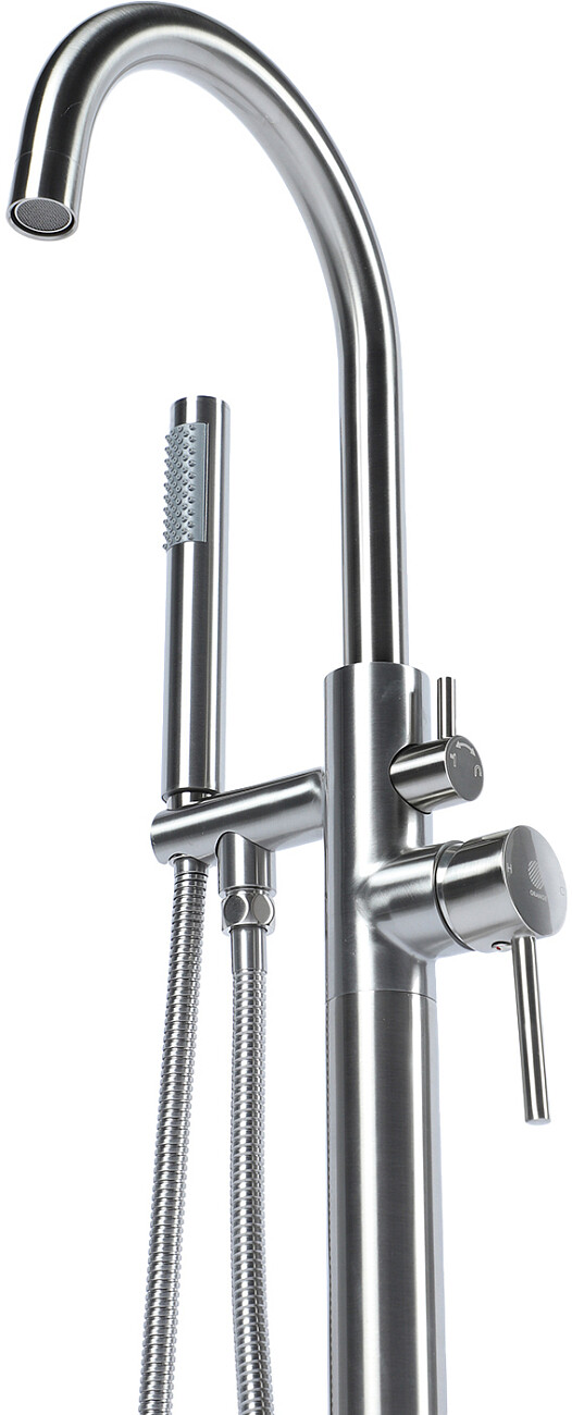 Душевой комплект напольный со смесителем для ванны с душем сталь Stworki "Эстерсунд" ES-06ni - изображение 9