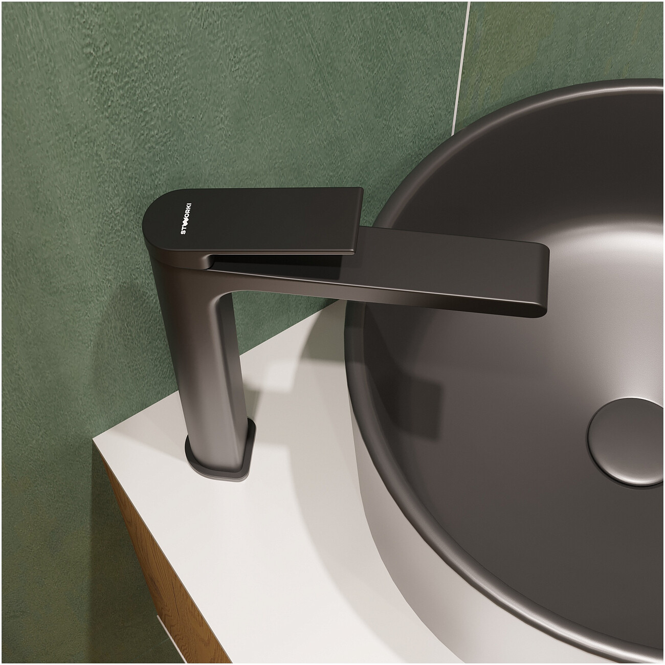 Смеситель для раковины однорычажный черный Stworki "Ольборг" S20020BK - изображение 6