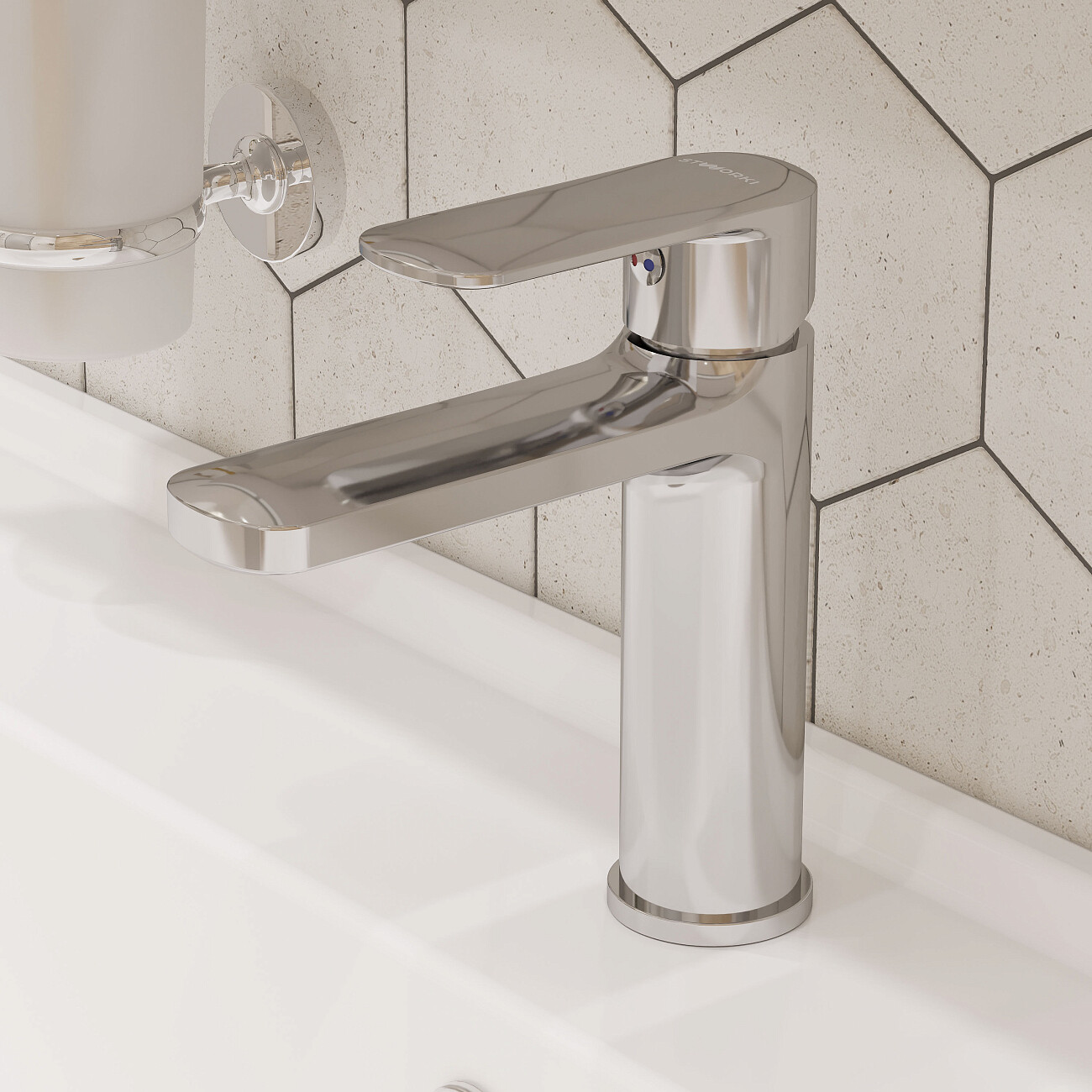 Смеситель для раковины однорычажный хром Stworki "Хадстен" S17010CR - изображение 5