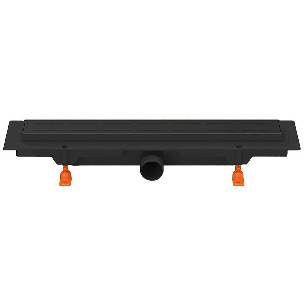 Душевой лоток с решеткой 55 см черный Creto Walkway CRE-550 WB - изображение 1