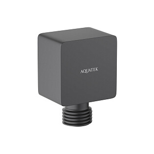 Шланговое подсоединение черное матовое Aquatek AQ2459MB