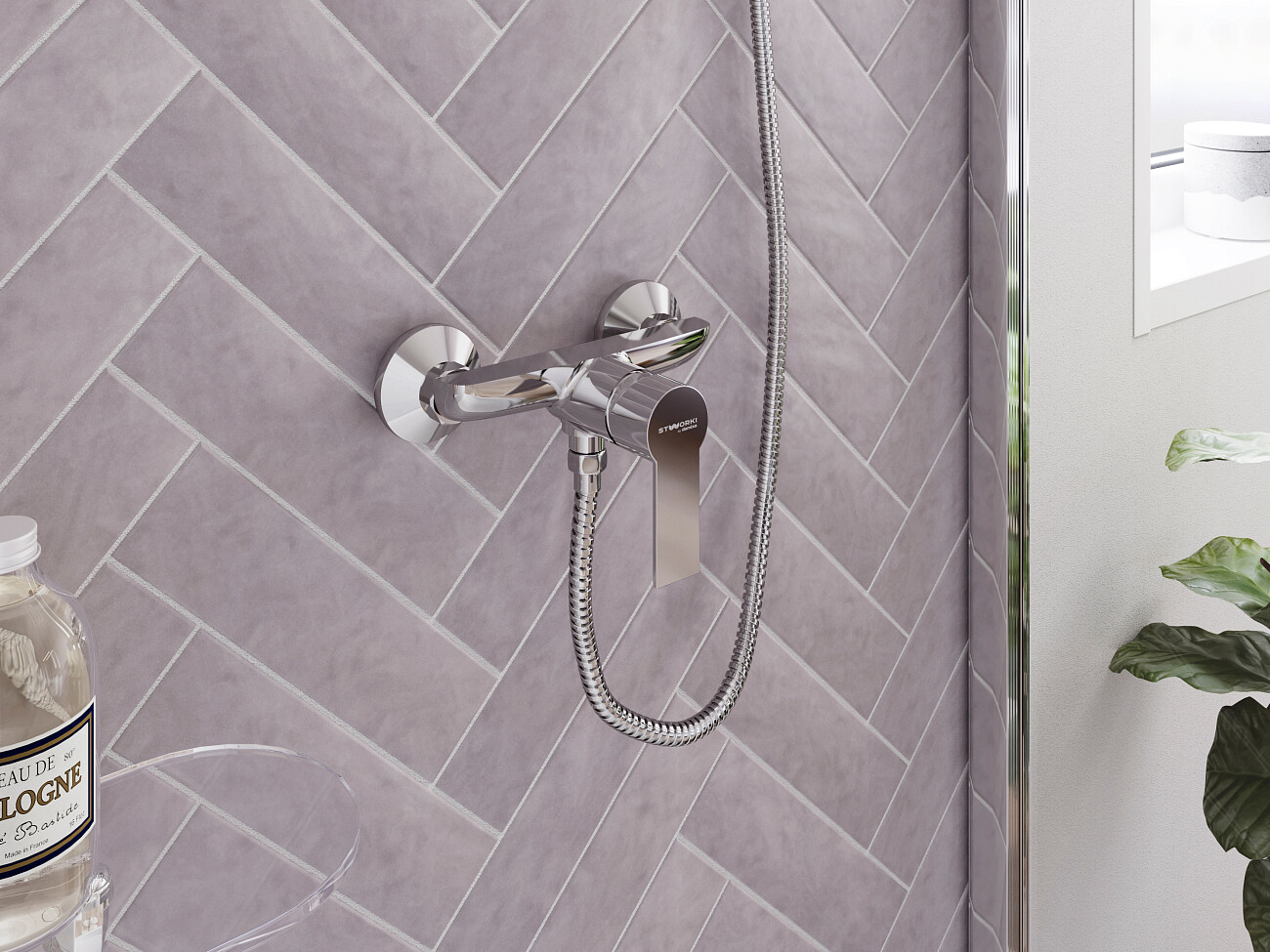 Смеситель для душа однорычажный хром Stworki "Хельсинки" HFHS20000 - изображение 4
