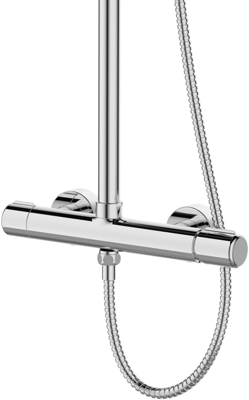 Душевая стойка с верхним душем и смесителем хром Stworki "Лунд" LU-05cr - изображение 8