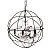 Люстра Foucault's Orb Crystal (45*45*40) коричневая