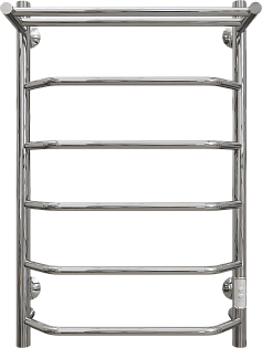 Полотенцесушитель электрический 80х50 см с полкой хром Ewrika &quot;Сафо БРР&quot;