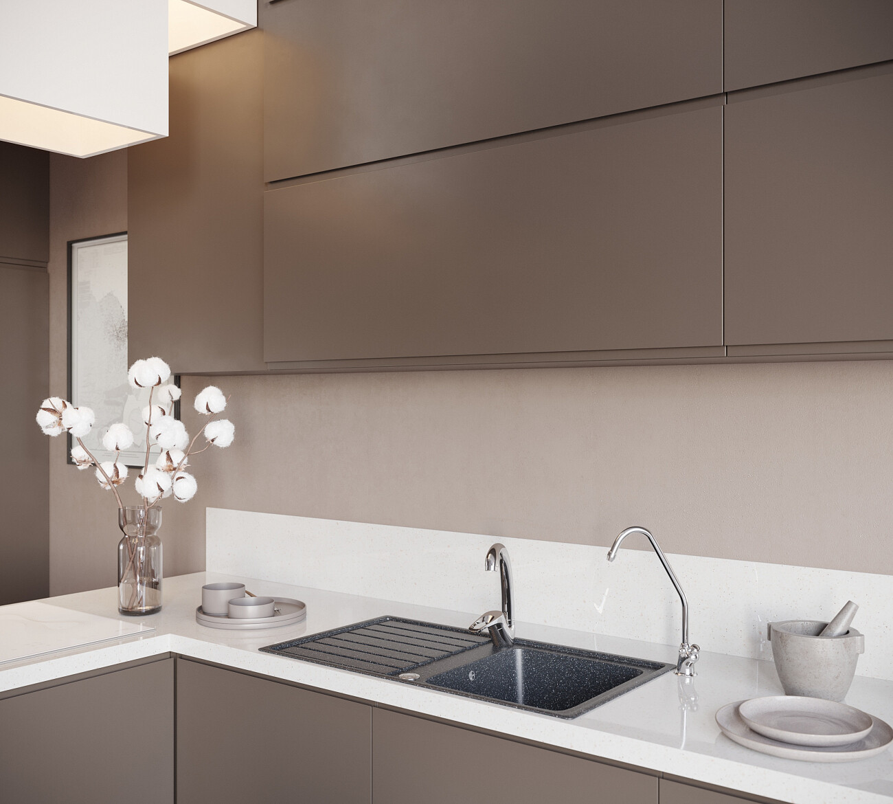 Мойка кухонная черная Domaci "Бьелла" DMC-20-308 - изображение 5