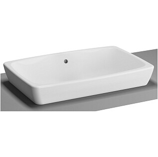 Раковина накладная фарфоровая прямоугольная 40х60 см белая Vitra Metropole 5668B003-0012