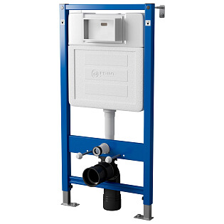 Инсталляция пневматическая для подвесного унитаза синяя Point &quot;Элемент П&quot; PN45121