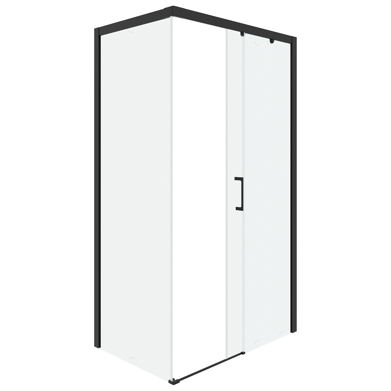 Душевой уголок прямоугольный правый 80x110 см черный Cerutti SPA Vito 110B-R - изображение 3