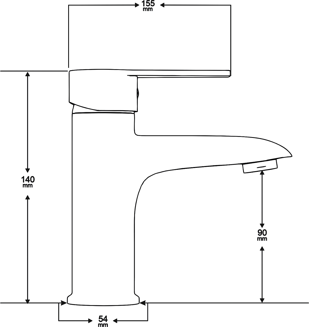Смеситель для раковины хром Mega Snow MG-SH02 - изображение 3