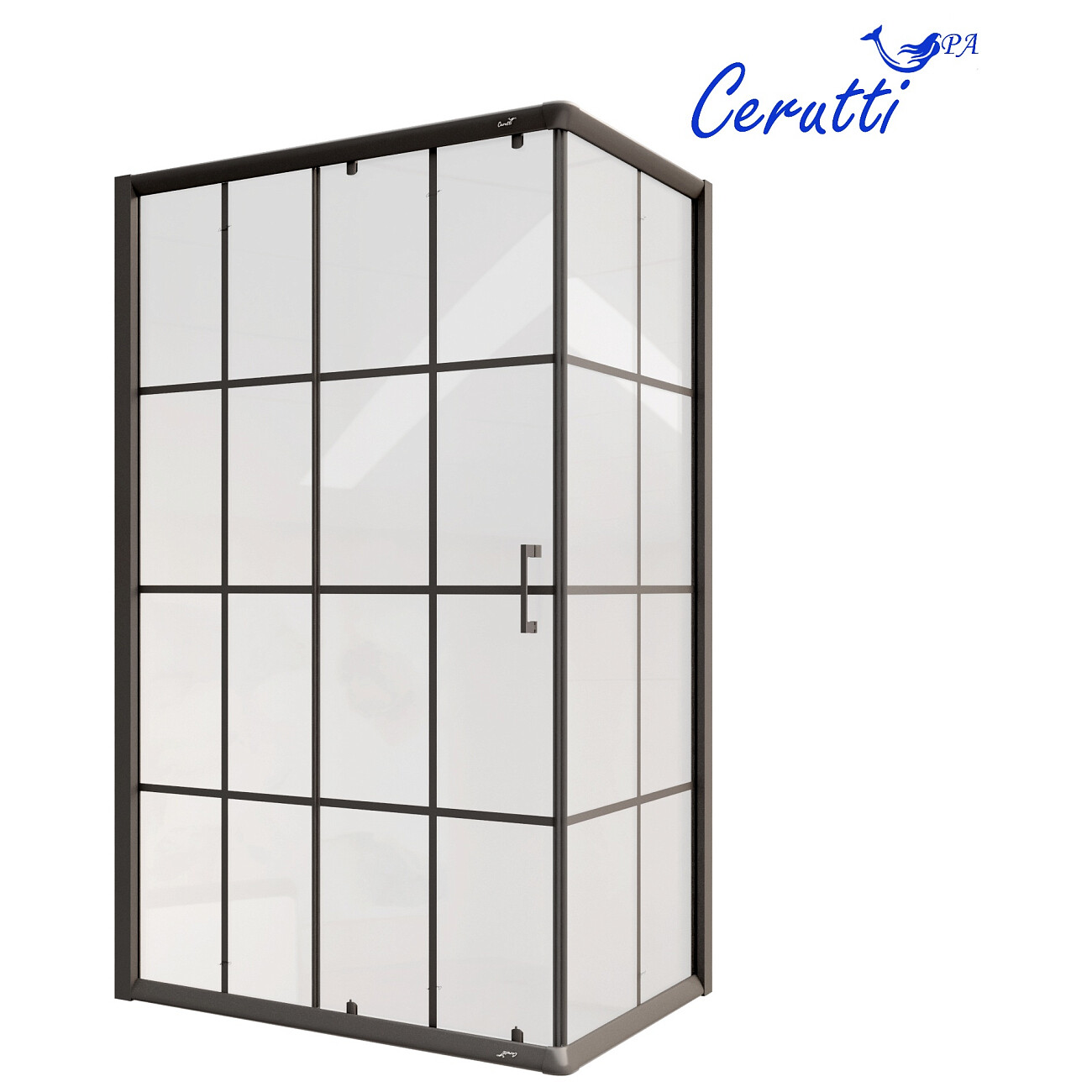 Душевой уголок прямоугольный 80x120 см черный Cerutti SPA Muza 120 - изображение 2