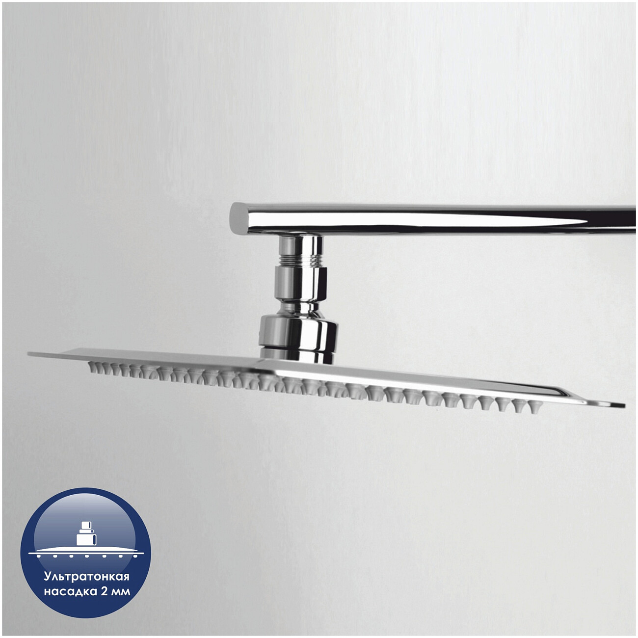 Душевая стойка с верхним душем и смесителем хром Wasserkraft A042 - изображение 5