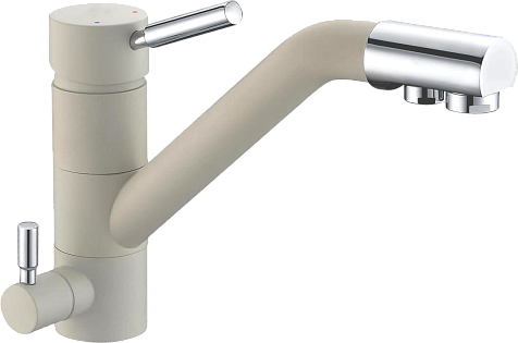 Смеситель для кухни однорычажный с изливом для фильтрованной воды агат Domaci &quot;Солерно&quot; DC-3008