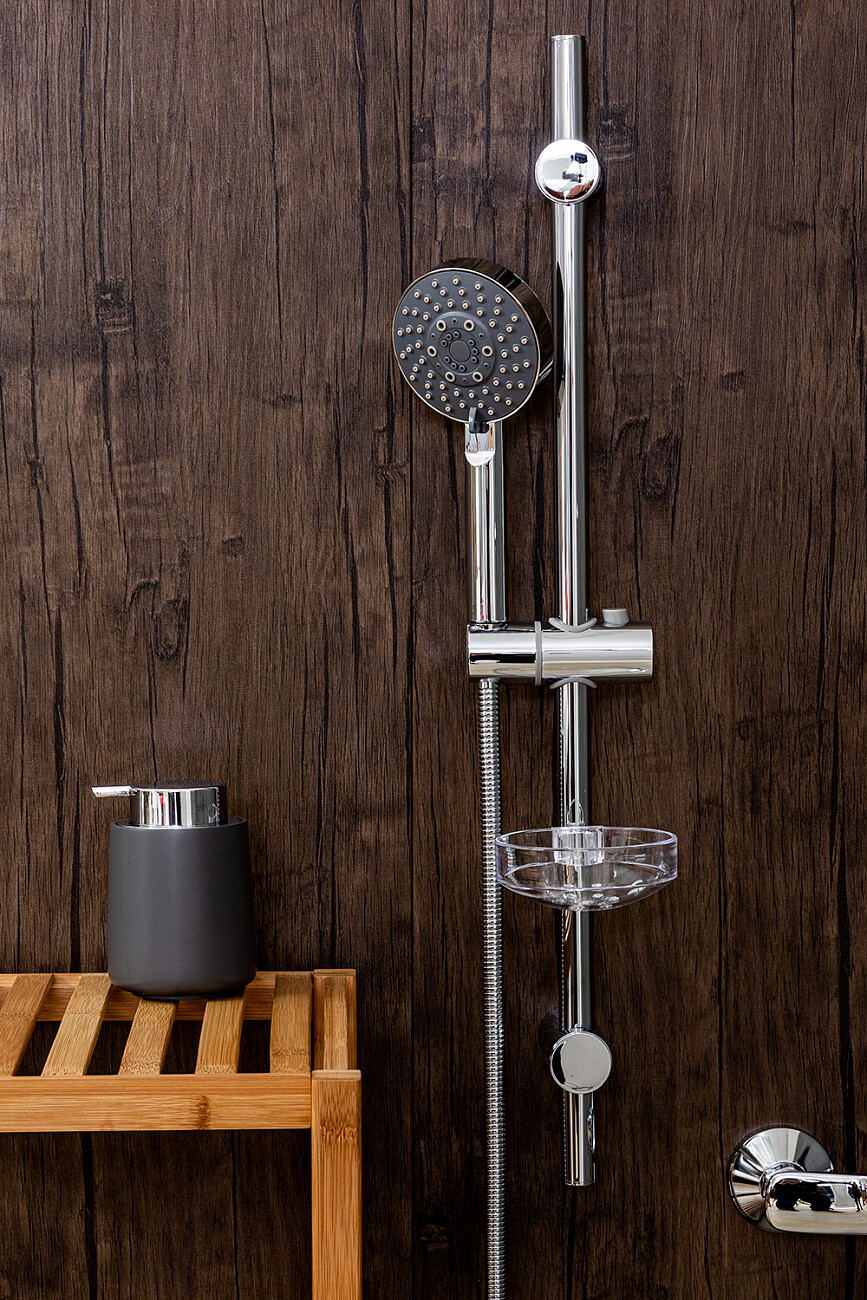 Душевая стойка с держателем и мыльницей хром Stworki "Брамминг" BR-04cr - изображение 8
