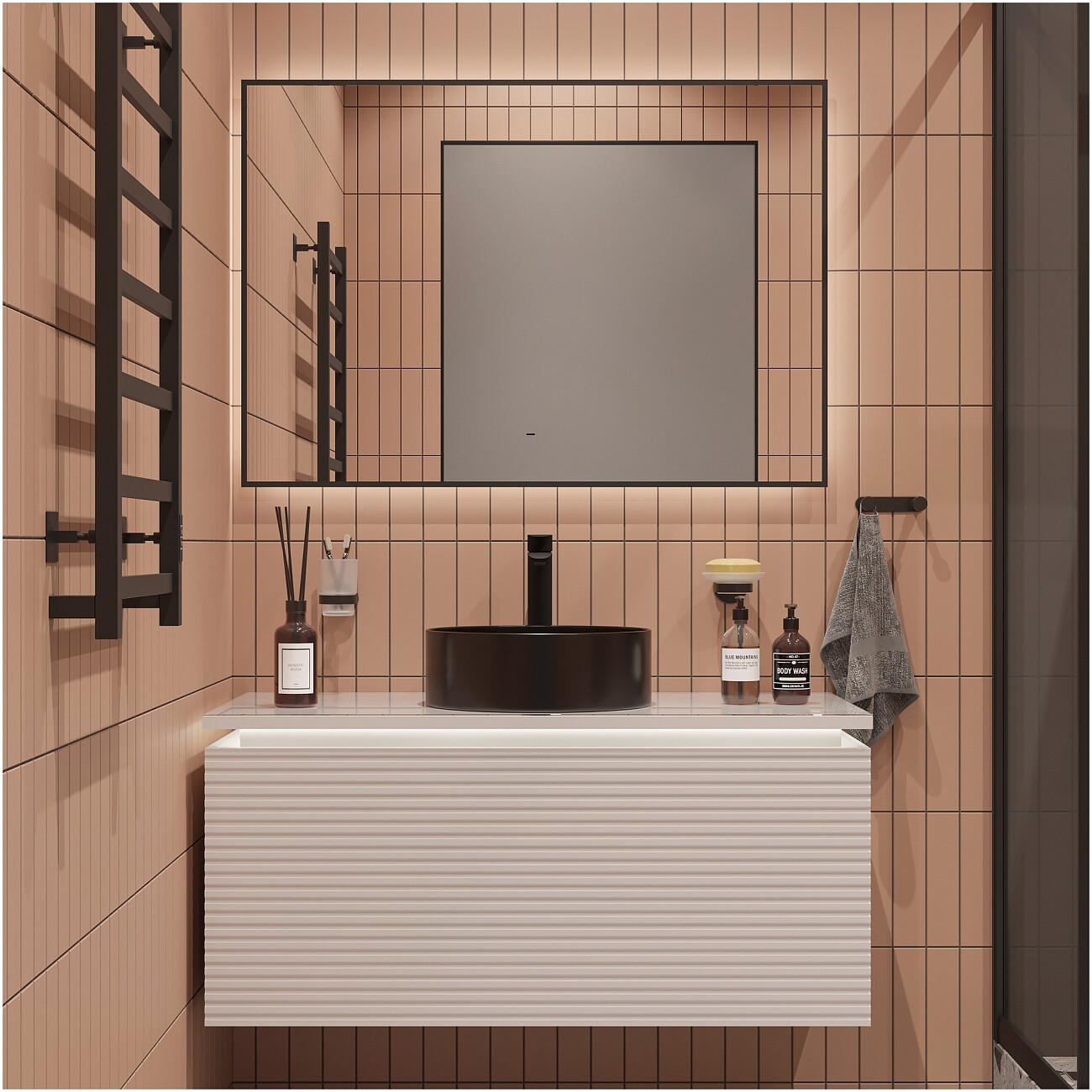 Раковина-чаша 36 см черная Stworki "Берген" S21413BK - изображение 6