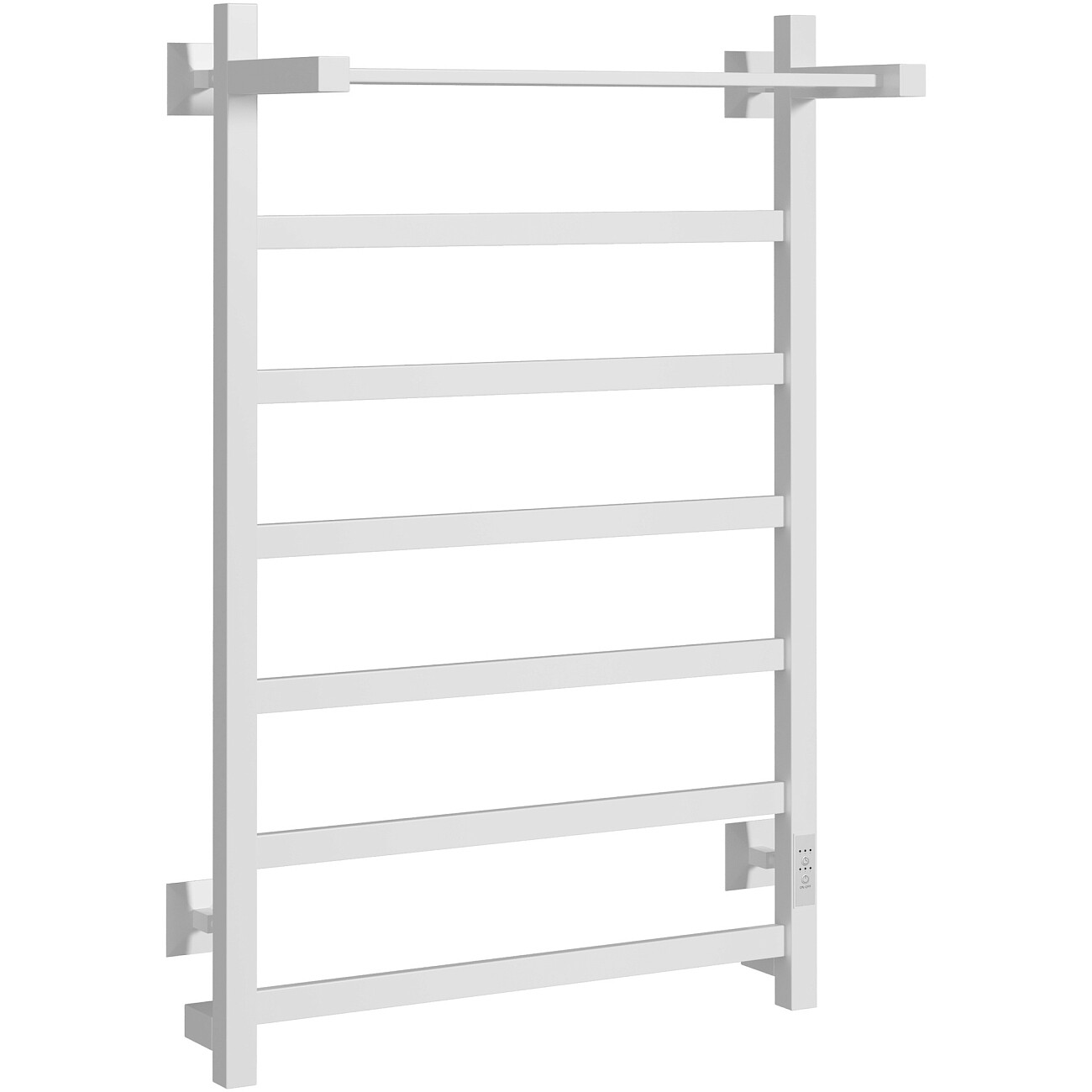Полотенцесушитель электрический 80х50 см с полкой белый Ewrika "Пенелопа КВ7" - изображение 3