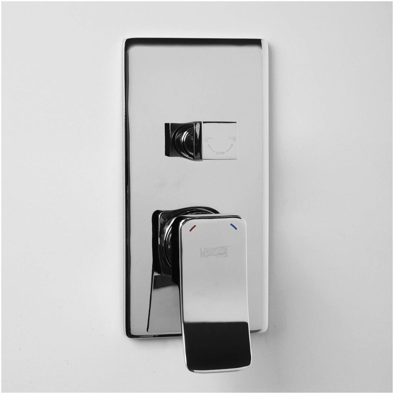 Смеситель для ванны и душа встраиваемый из латуни хром Wasserkraft 10641 - изображение 2