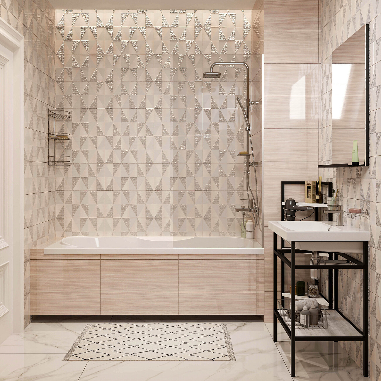 Штора на ванну неподвижная 70x150 см прозрачная, хром Diwo "Ростов" 4GW009 - изображение 5