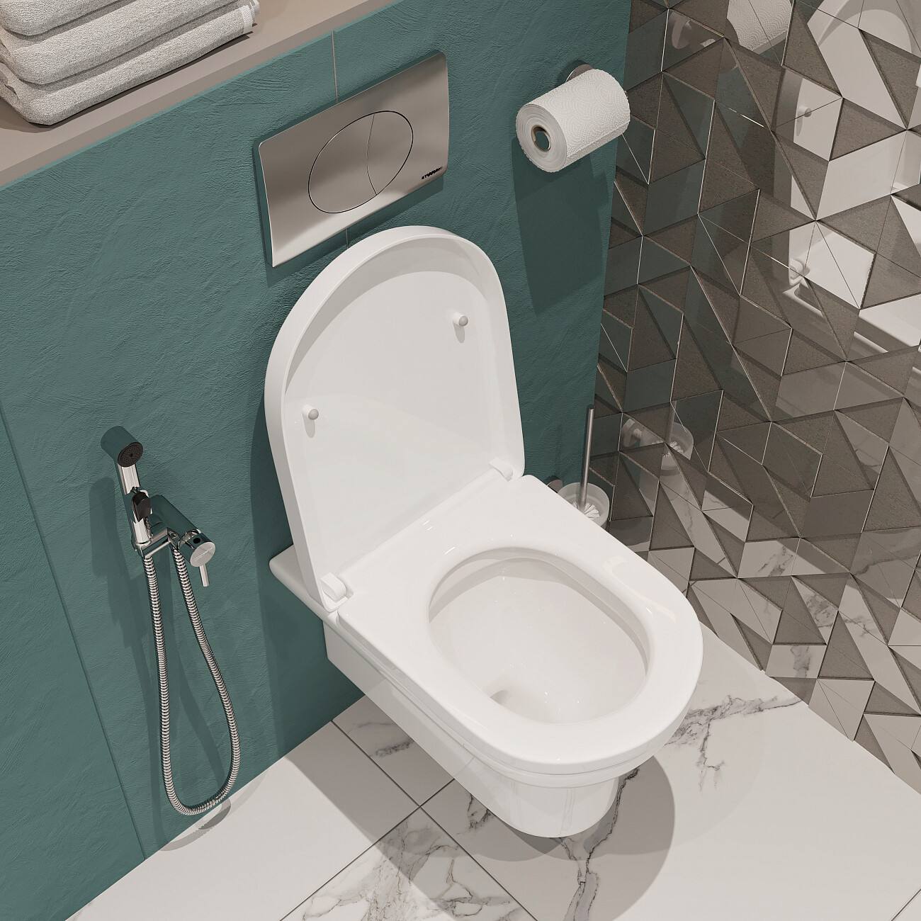 Унитаз подвесной с сиденьем микролифт белый Stworki "Хаммель" HDC520WH - изображение 7