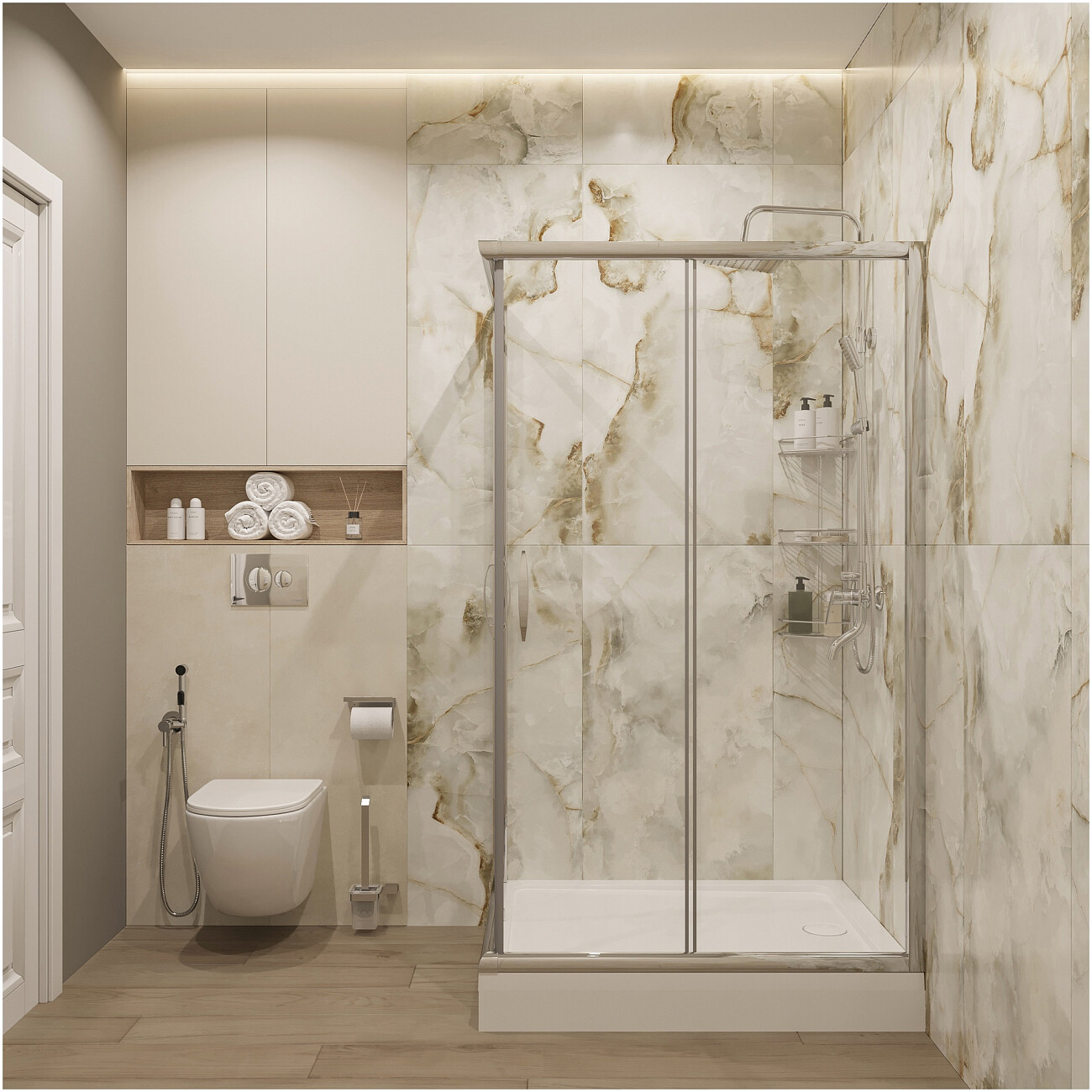 Душевой уголок прямоугольный 110х90 см хром Diwo "Суздаль" - изображение 5