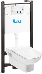 Унитаз подвесной с инсталляцией белый Roca Dama Senso 893104680