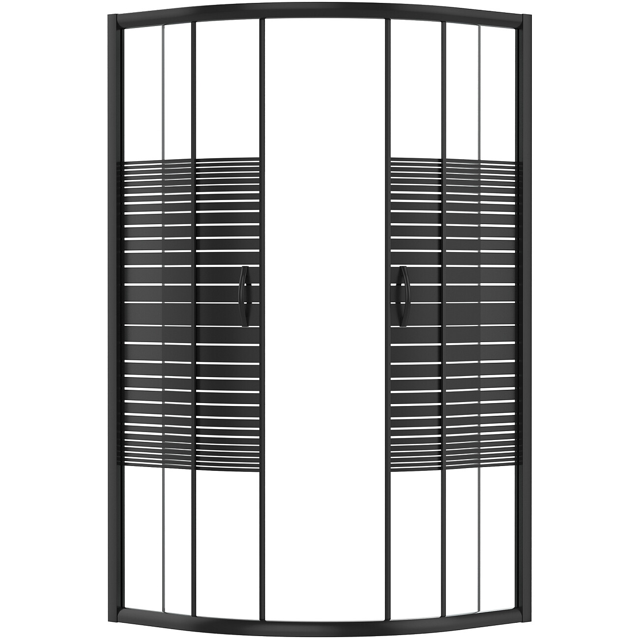 Душевой уголок четверть круга 90х90 см черный Diwo "Брянск" DS-BR-90х90-BL - изображение 7