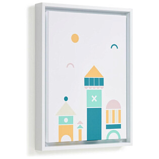 Картина с монументами белая 30 x 40 см Julisa