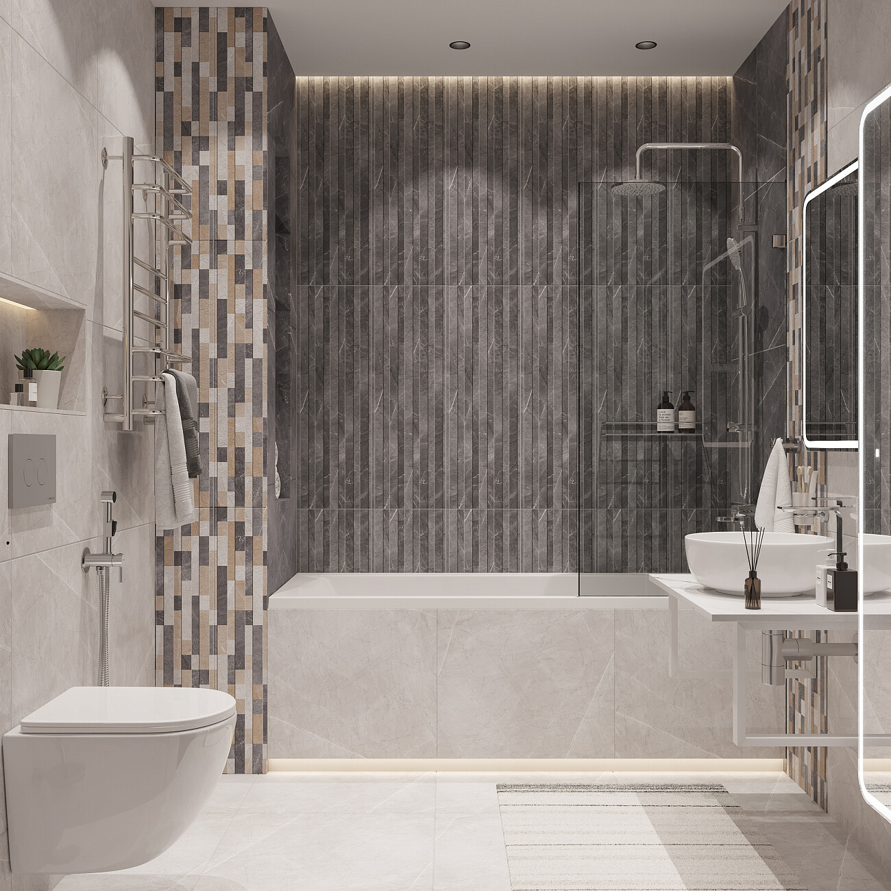 Ванна акриловая прямоугольная 70х175 см с ножками белая Stworki "Эстерсунд" ES17570, ESK01 - изображение 4