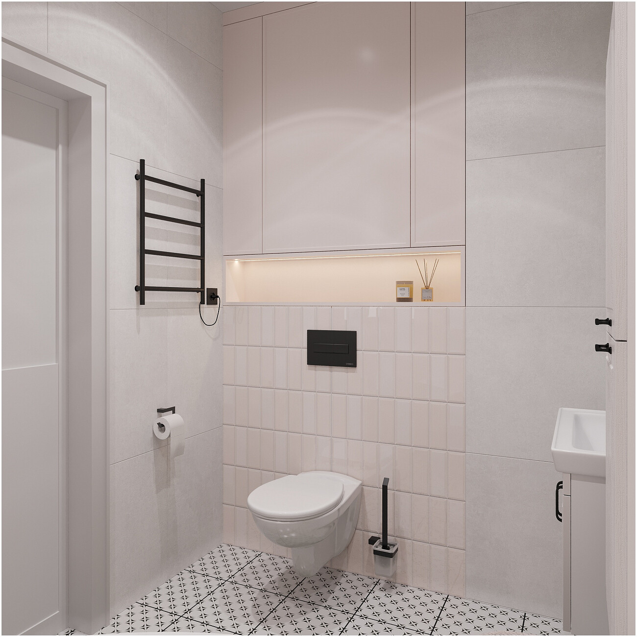 Полотенцесушитель электрический 40х60 см черный Ewrika "Гера" - изображение 5