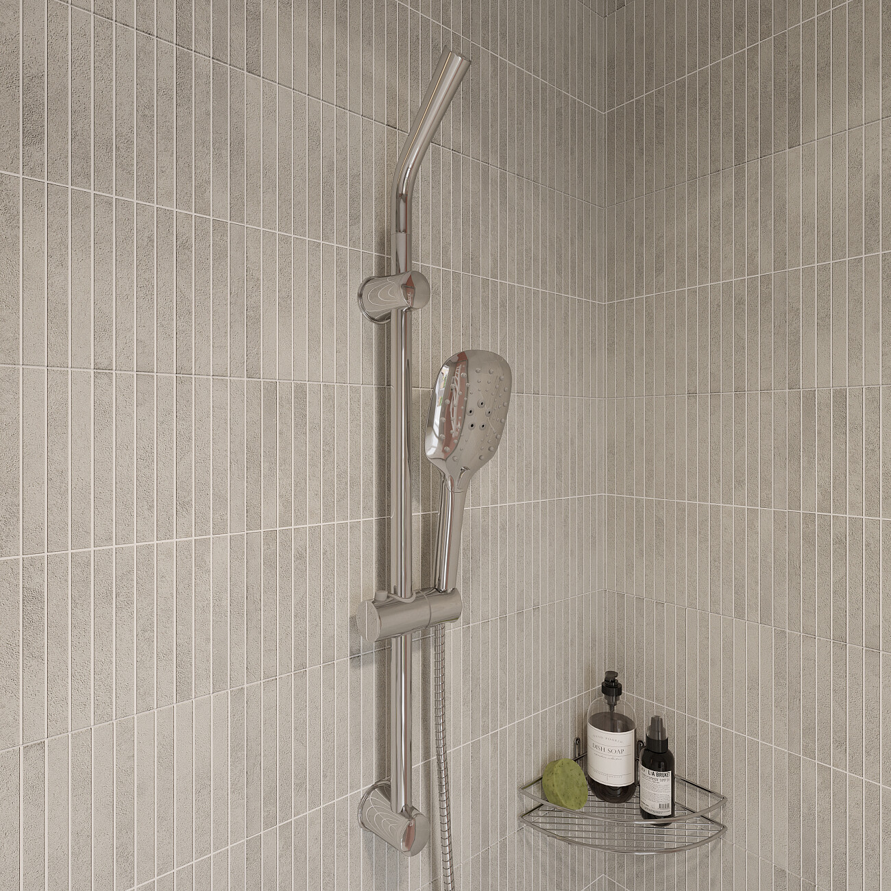 Душевая стойка с держателем хром Stworki "Копенгаген" KP-07cr - изображение 6