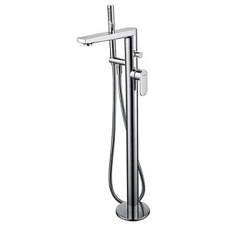 Смеситель для ванны напольный из латуни хром Wasserkraft 5821