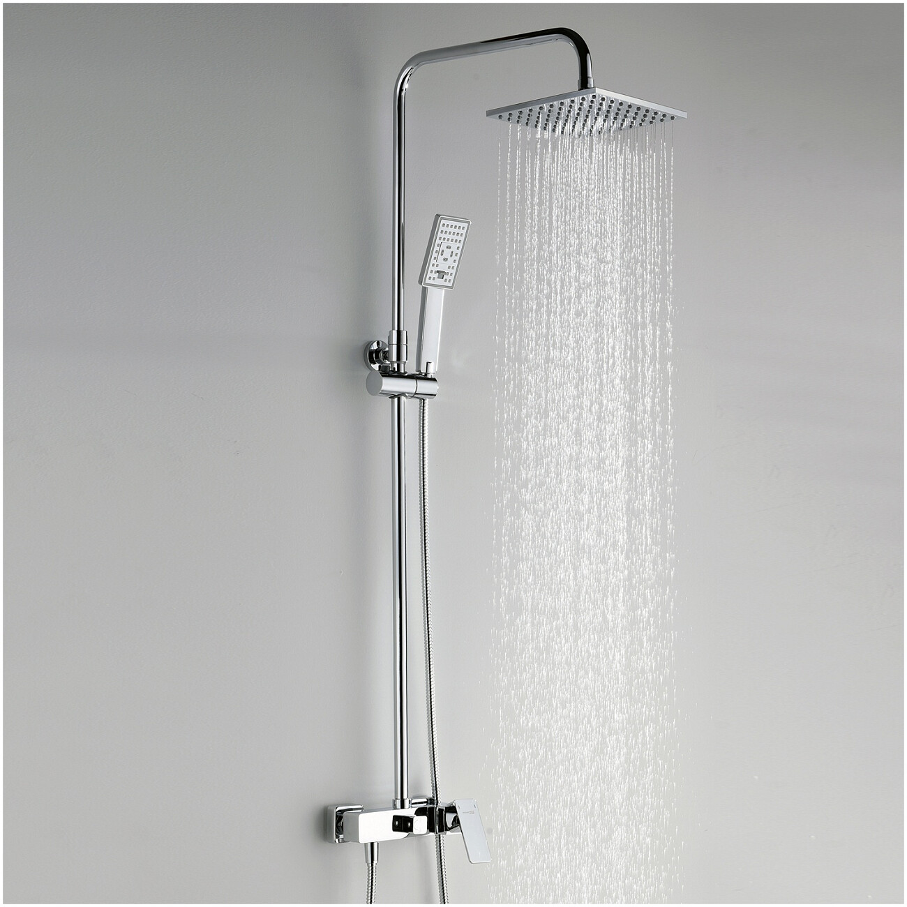 Душевая система со смесителем из латуни хром Wasserkraft A17702 - изображение 2