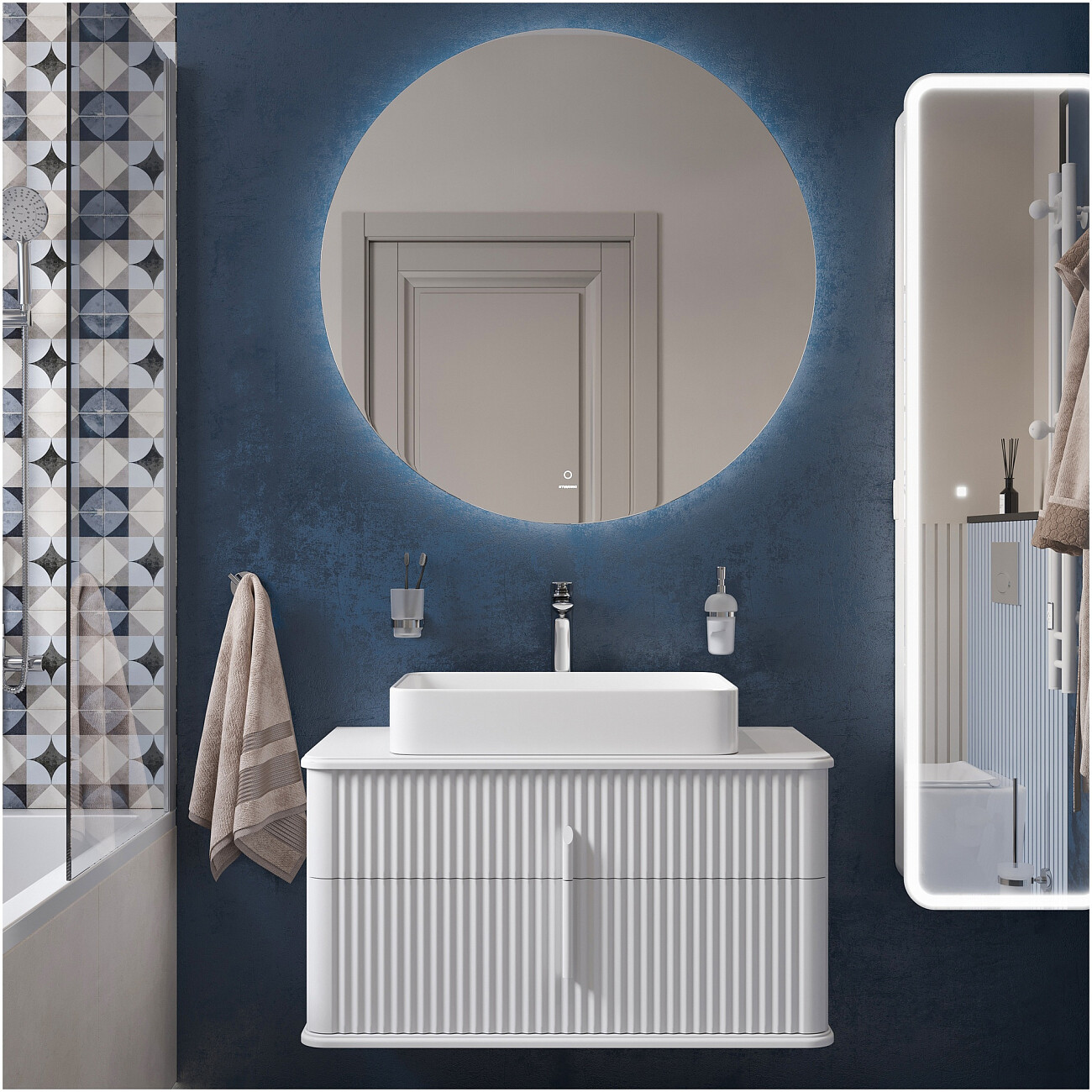 Накладная раковина 41х62 см белая Stworki "Молде" S23410WH - изображение 6