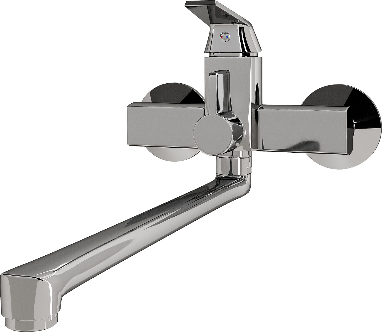 Смеситель универсальный хром Diwo "Смоленск" SM-04cr - изображение 6