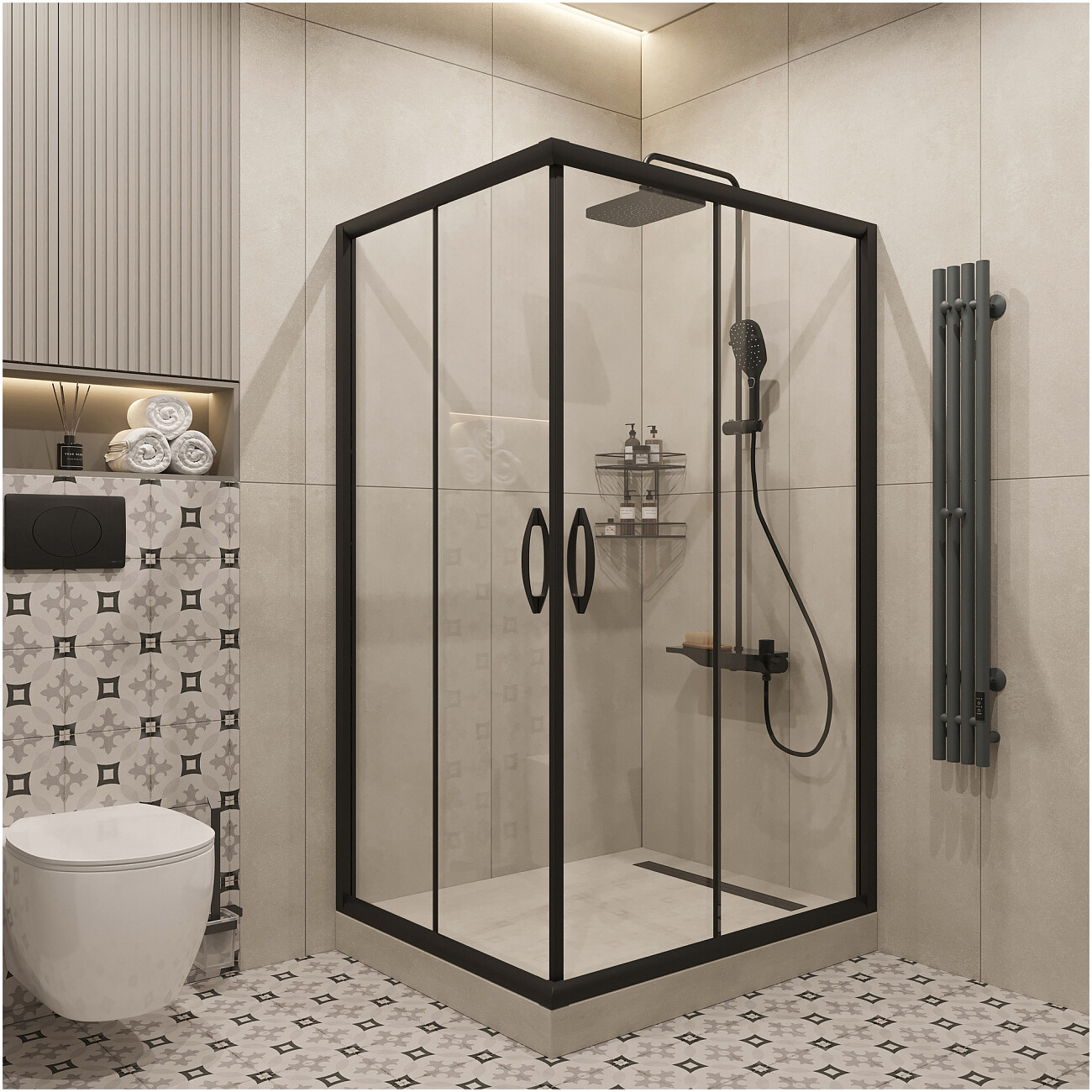 Полотенцесушитель электрический графит матовый Ewrika "Пенелопа V 120" - изображение 7