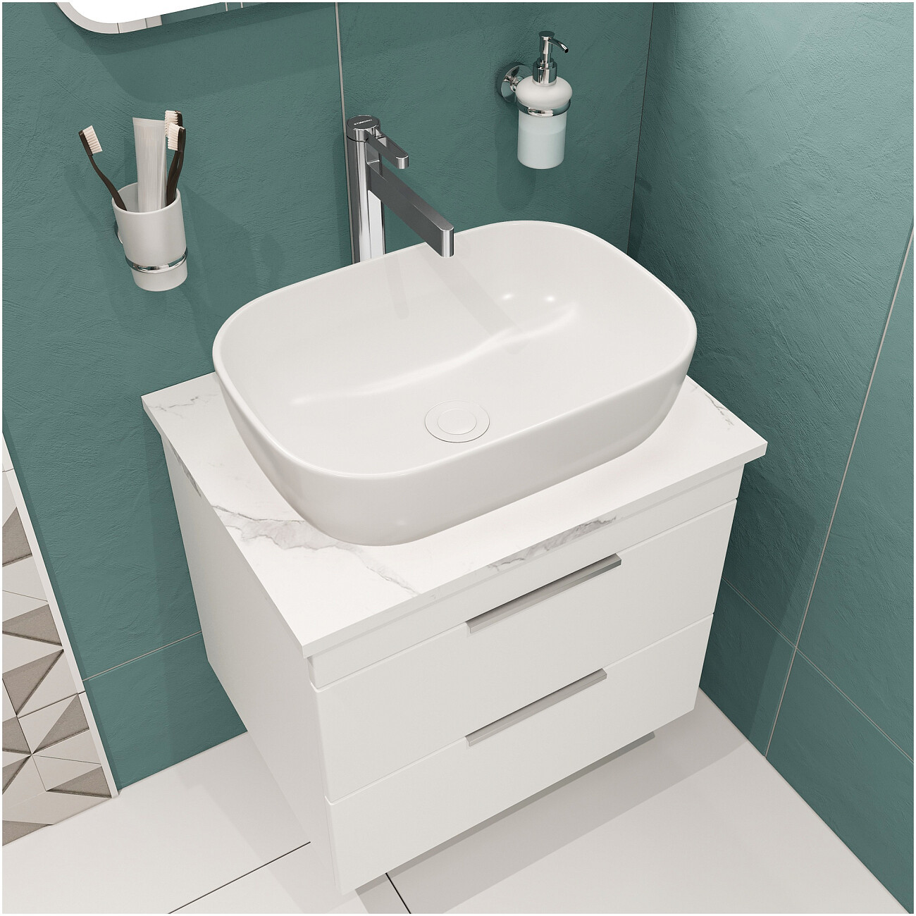 Смеситель для раковины однорычажный хром Stworki "Лександ" S09020CR - изображение 7