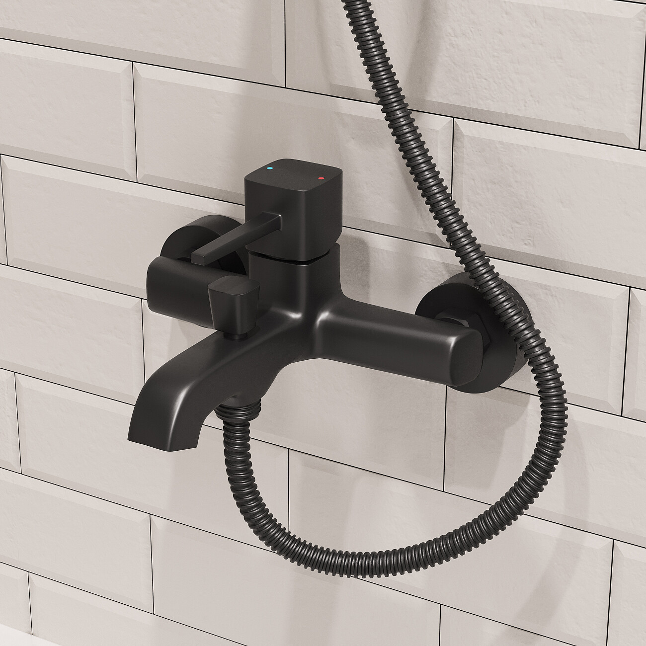 Смеситель для ванны черный Stworki "Эстерсунд" ES-03b - изображение 3