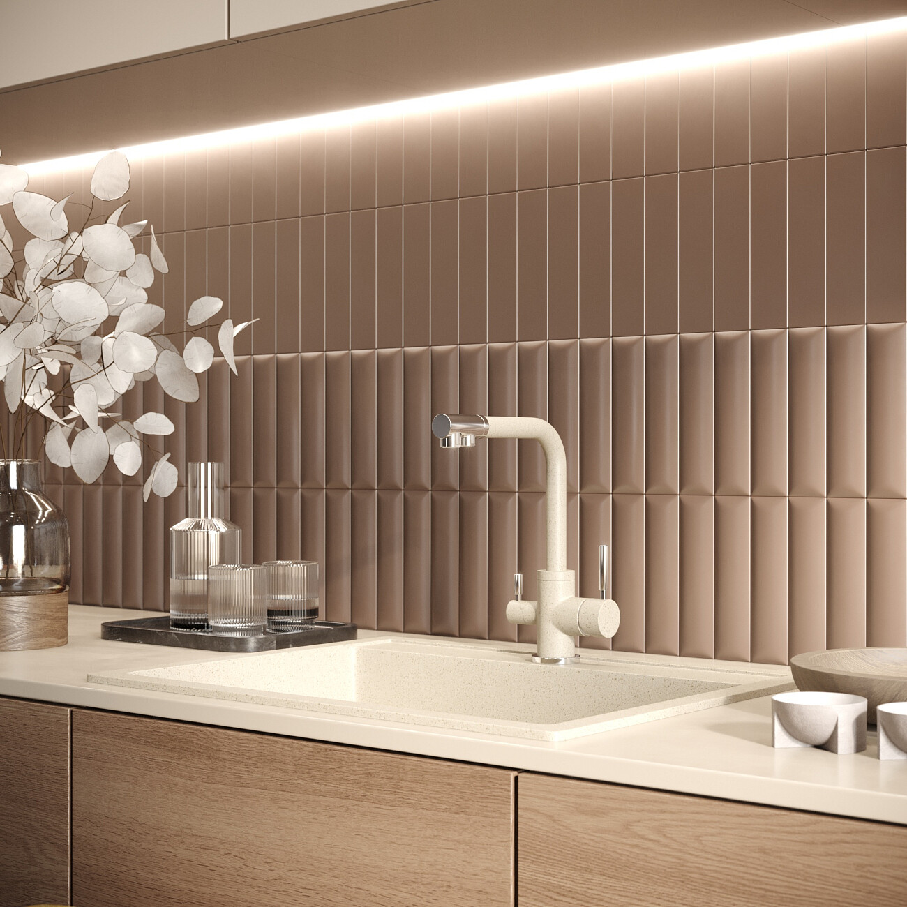 Смеситель для кухни однорычажный с изливом для фильтрованной воды берилл Domaci "Солерно" DC-3003 - изображение 4