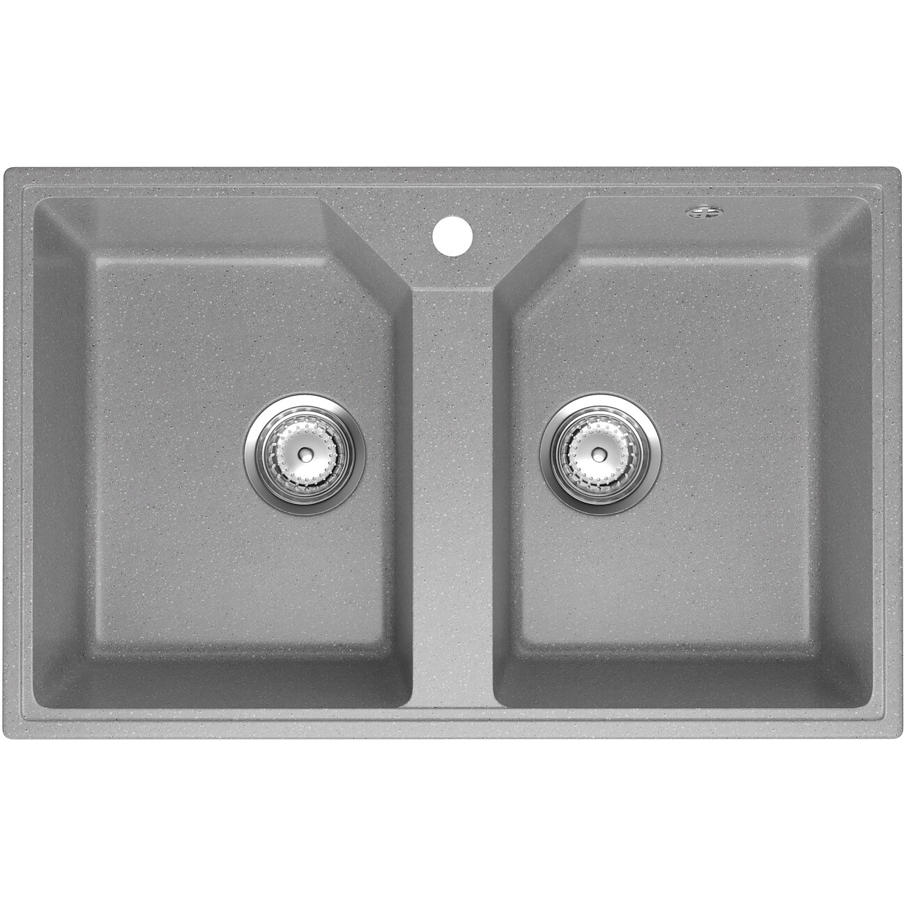 Мойка кухонная из искусственного мрамора двойная серая Domaci "Палермо" PR-770-003 - изображение 10
