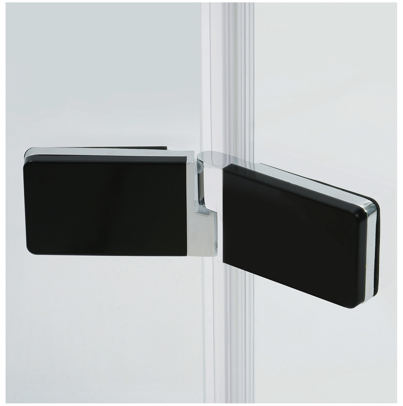 Душевая дверь распашная 120х200 см прозрачная, черная, хром Wasserkraft Aller 10H05LBLACK MATT - изображение 17