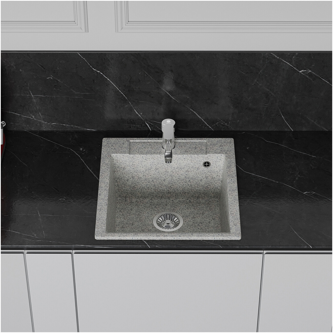 Мойка кухонная светло-серая Domaci "Савона" PA 460 - изображение 2