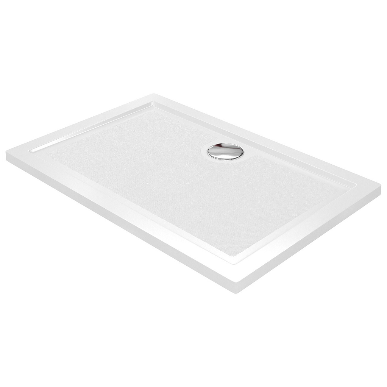 Душевой поддон из стеклопластика прямоугольный 80х120 см белый Wasserkraft Salm 27T06 - изображение 3