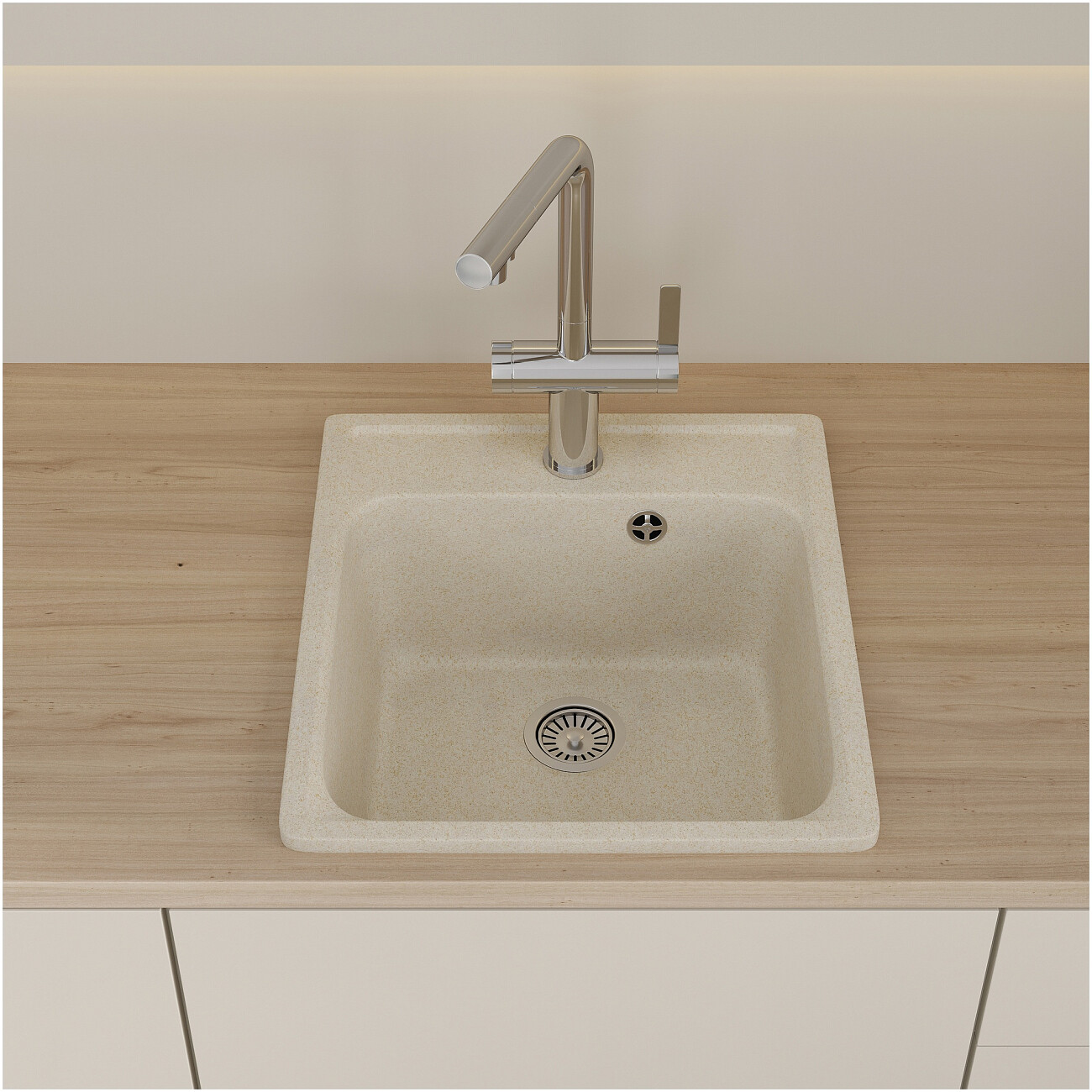 Мойка кухонная кварцевая саванна Domaci "Савона" QB 430 - изображение 3