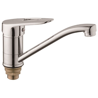 Смеситель для кухни поворотным изливом хром D-Lin D151428-1