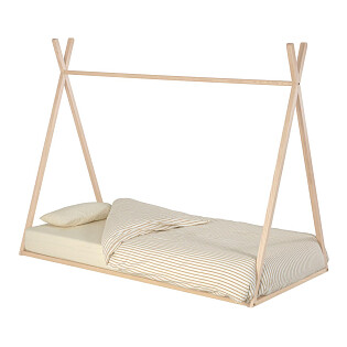 Детская кровать из ясеня бежевая 90 x 190 см Maralis