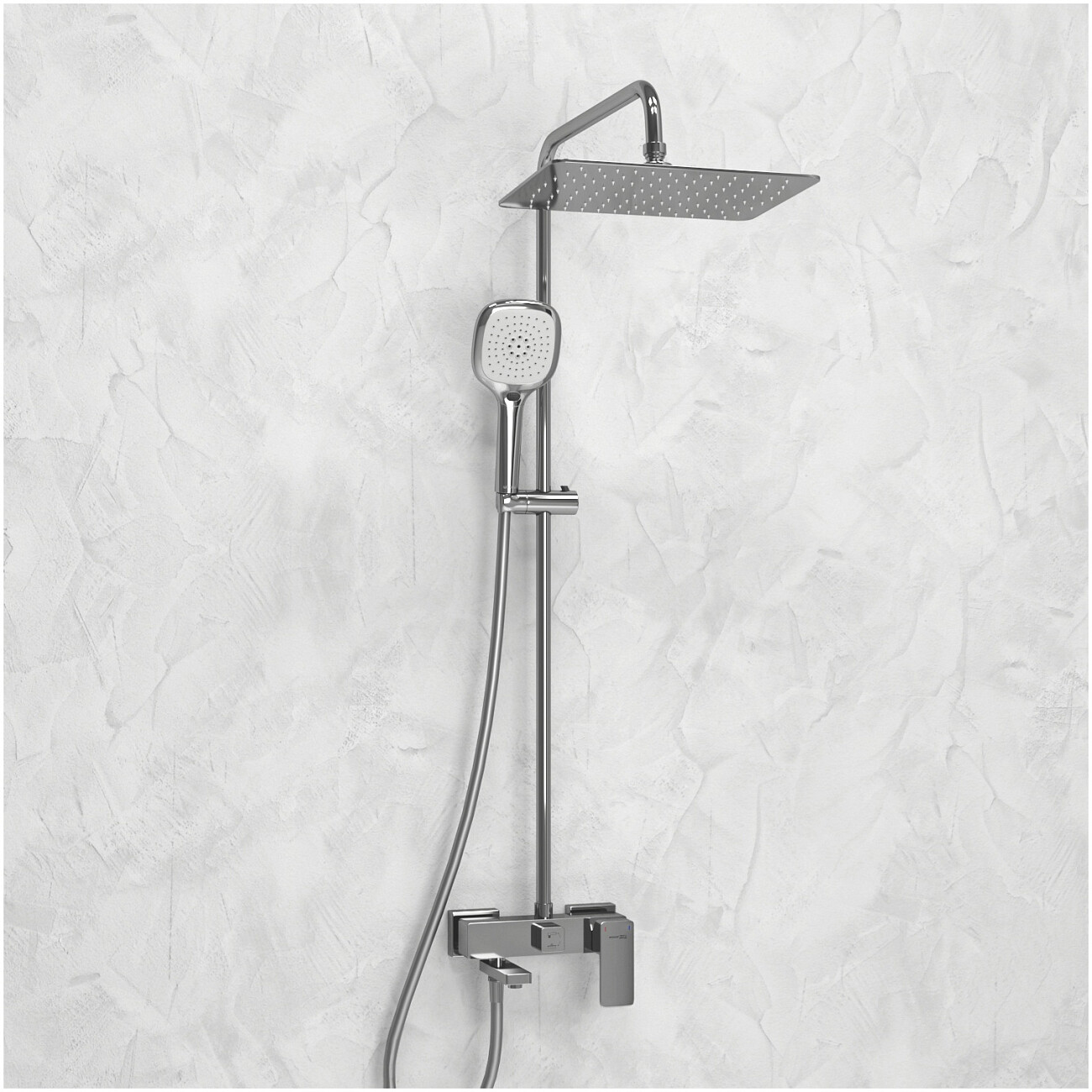 Душевая система со смесителем из латуни хром Wasserkraft A177.069.065.087.CH - изображение 2