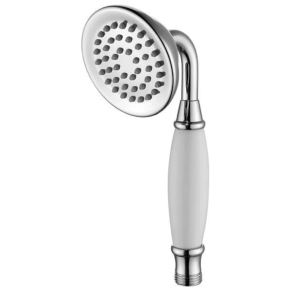 Лейка для ручного душа круглая 8 см белая, хром Lemark LM8007C - изображение 1