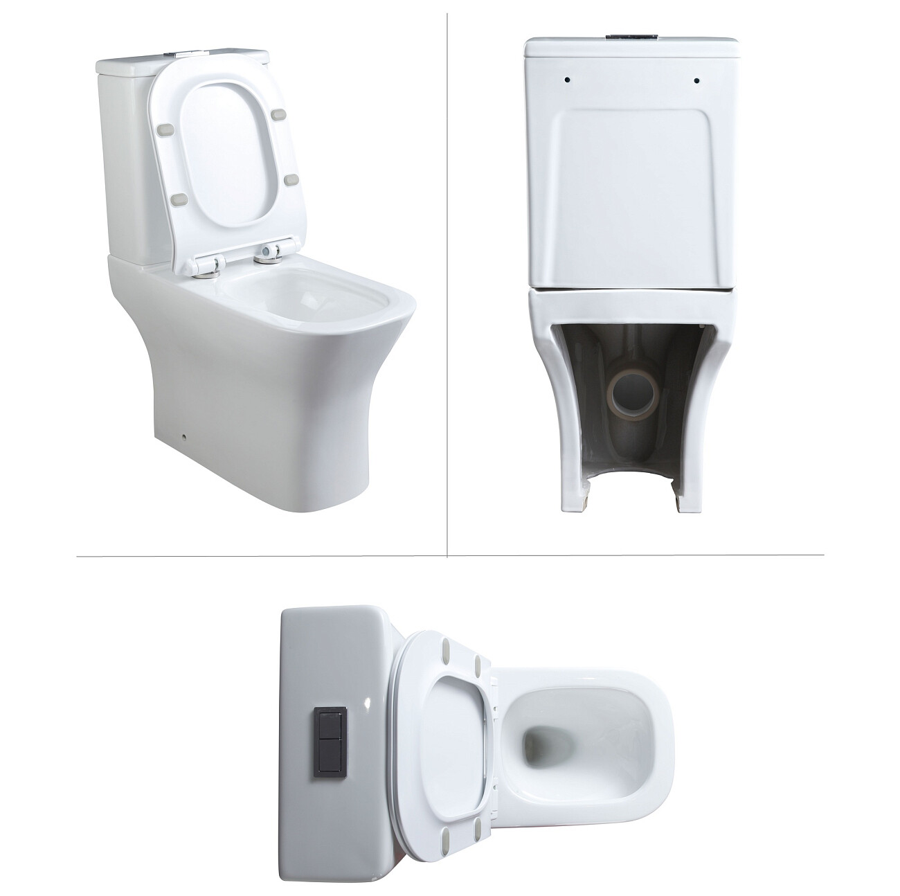 Унитаз напольный безободковый белый Ceruttispa Vettore Tornado CT10816 - изображение 6