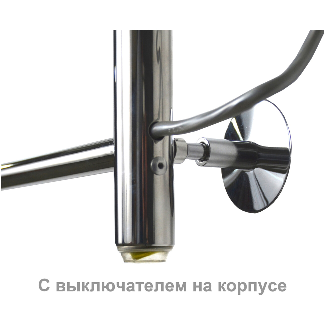 Полотенцесушитель электрический 60х40 см с кнопкой хром Ewrika "Сафо" Eco R 4657801249495 - изображение 3